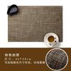 Teslin pvc placemat European western dining mat non-slip thermal insulation mat bamboo grain hotel solid color dining table mat