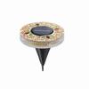 4/2/1PCS Solar Disk Light Waterproof Outdoor Glass Garden Stake Lighting Colorful Decorative Pathway LED Lights Dusk to Dawn
