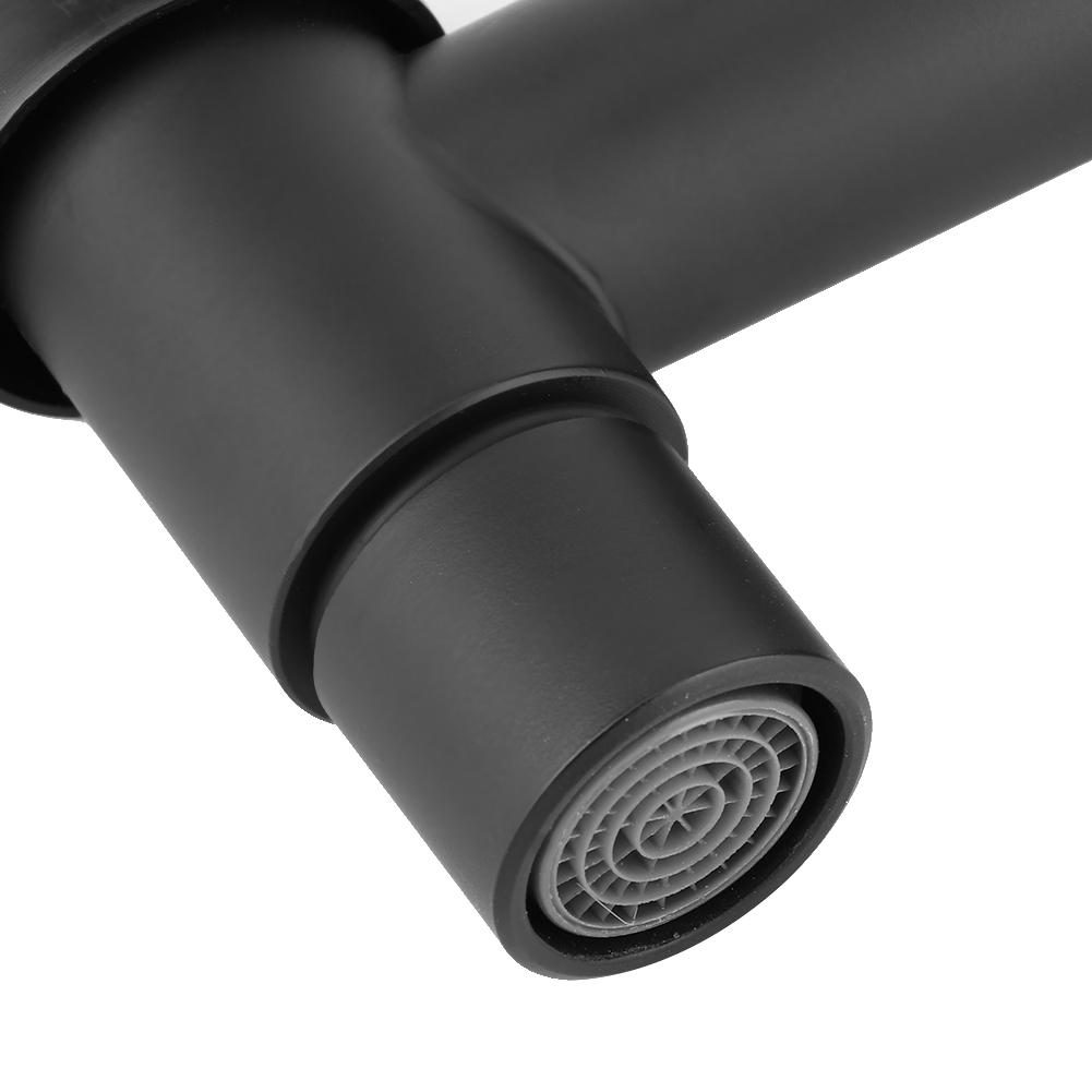 Ванная комната из нержавеющей стали черного цвета, быстрый одинарный холодный кран для швабры, кран для бассейна с наружной резьбой G1/2 дюйма, черный