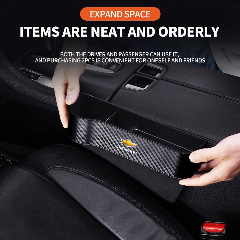 New New Car Seat Crevice Gaps Storage Box Seat Organizer Car For Chevrolet Cruze Malibu Camaro Sonic