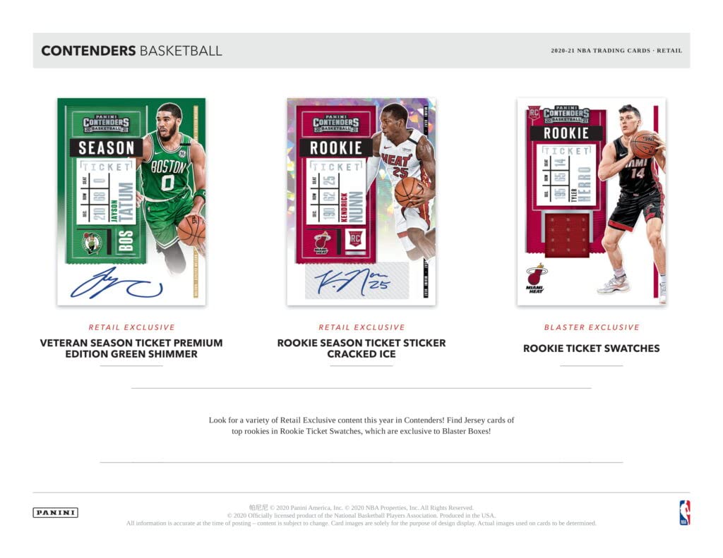 Коробка для баскетбольных карточек NBA Panini Contenders Коробка для баскетбольных карточек Panini Contenders 2020-21