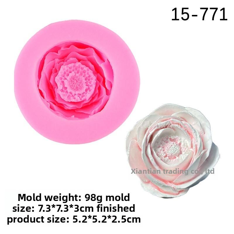 Силиконовая форма 3D Rose Bloom для украшения тортов и поделок