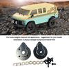 2pieces Brass Counterweight CR18P Rear Hub Carrier For Hobby Plus 1/18 Rock Van Boost Stability