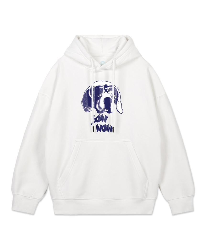 Худи с широкими плечами Bow Wow Oversized_Белый