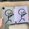 Мультяшный Спичечный Человек Чехол-Подставка с Y-Сгибом Чехол для Планшета Для iPad Air 4 5 M3 M2 1 2 M4 11 дюймов Pro 11-го 10-го 9-го 8-го 7-го 12.9 дюймов Pro
