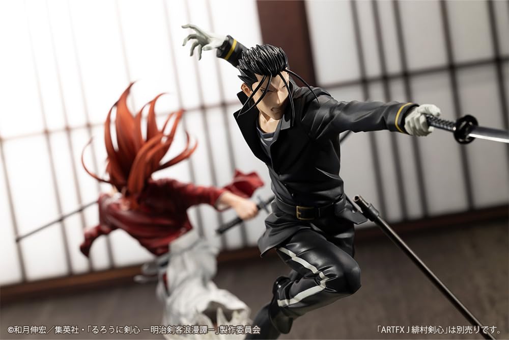 Kotobukiya ТВ-аниме Кеншин Мечник Романтический ARTFX J Саито Хадзимэ Масштаб ПВХ Окрашенная Полная Фигурка «Бродяга -История Мэйдзи-» 1/8