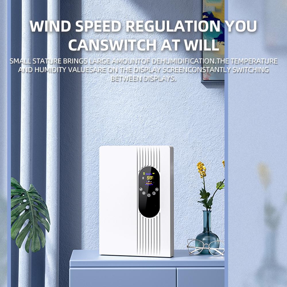 Осушитель и очиститель воздуха 2-в-1 со сливным шлангом, пульт дистанционного управления, сенсорный ЖК-экран, влажность