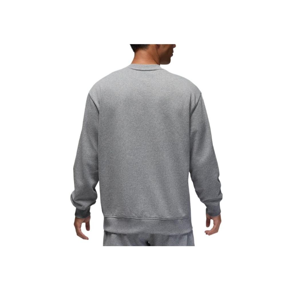 Jordan Спортивная удобная мягкая толстовка Flight Fleece Crewneck с длинным рукавом, мужская толстовка Carbon FV7259-091