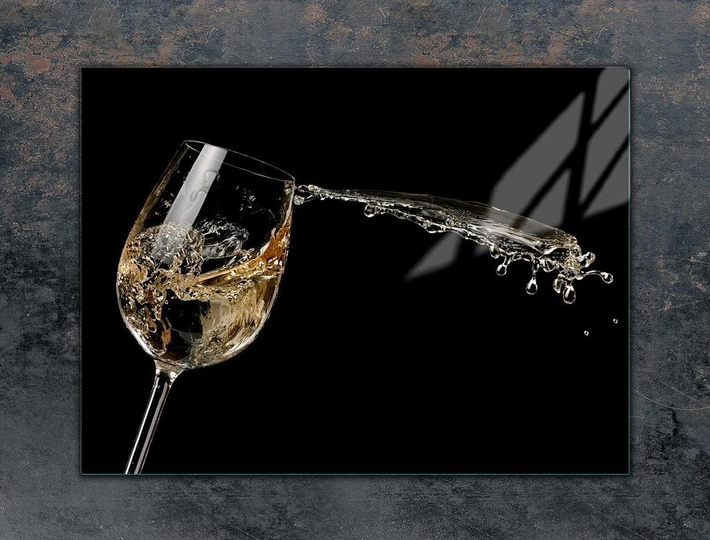 SZKLANA PŁYTA OCHRONNA NA KUCHENKĘ 70x52 WINO