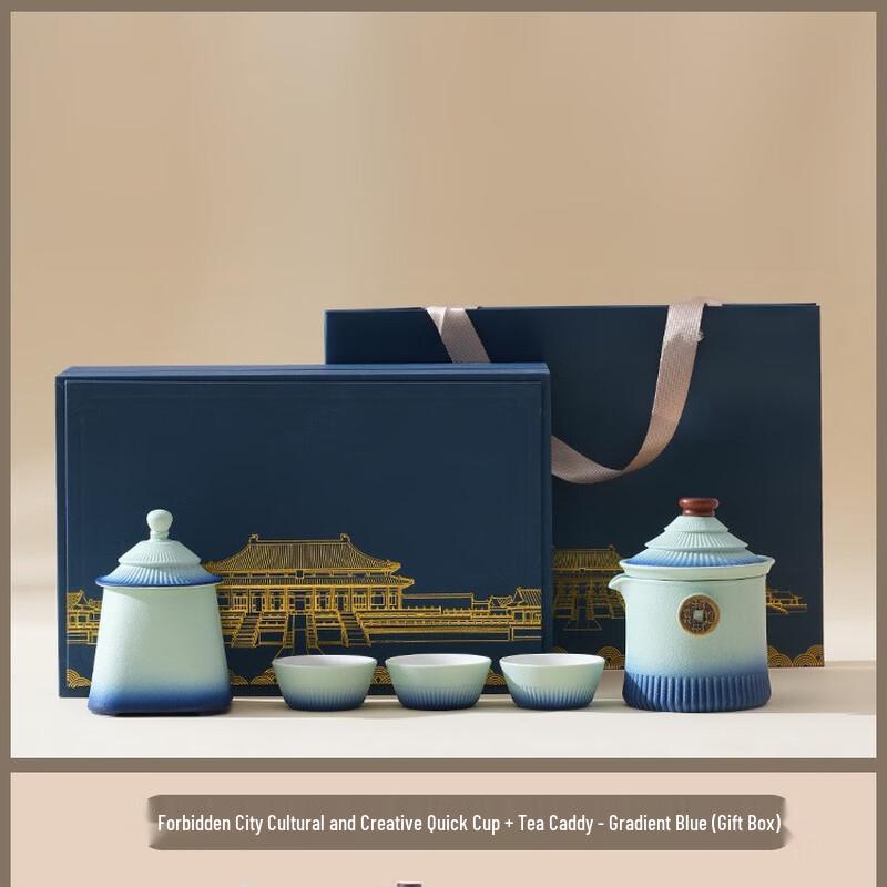 Forbidden City Inspired Gradient Portable Tea Set