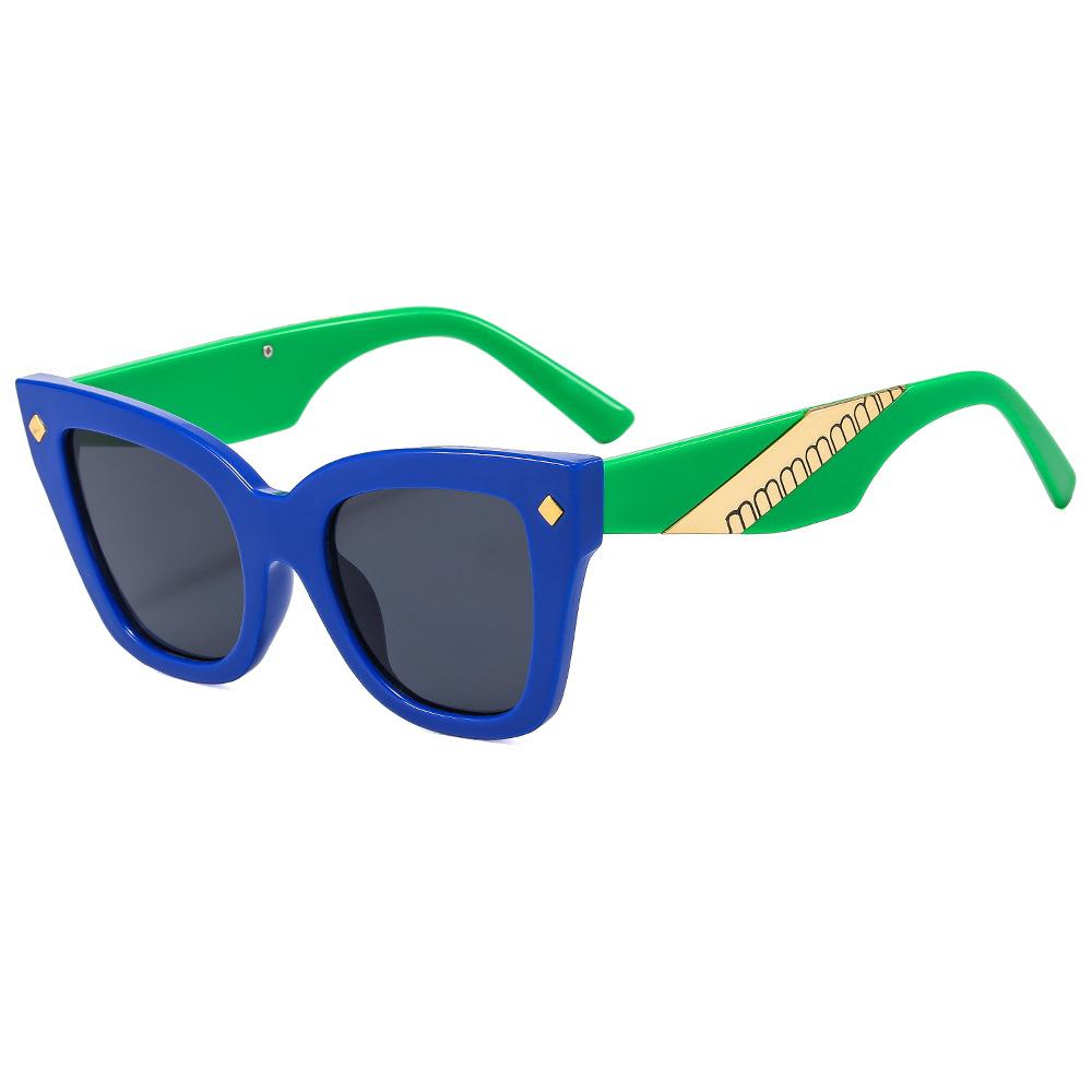 European and American style cat eye fashion sunglasses women's Milan catwalk retro sunglasses, UV-proof party glasses