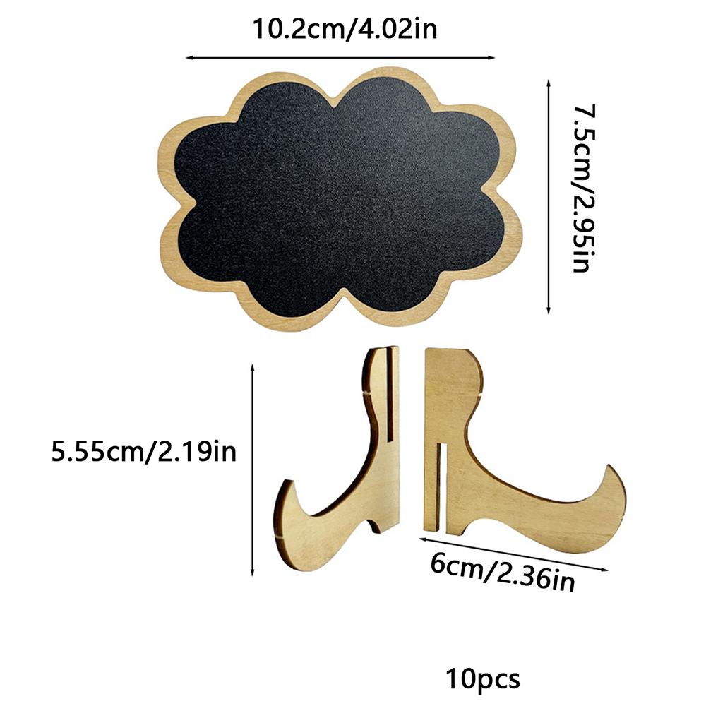 10 шт. наклеек на меловую доску с мольбертом, мини-меловые доски, деревянные меловые доски для свадеб, дня рождения, сообщений