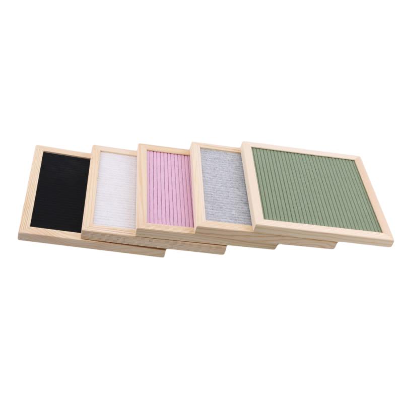 Cute Felt Letter Board Wooden Frame 1pc Characters Gift Beautiful Message Symbols