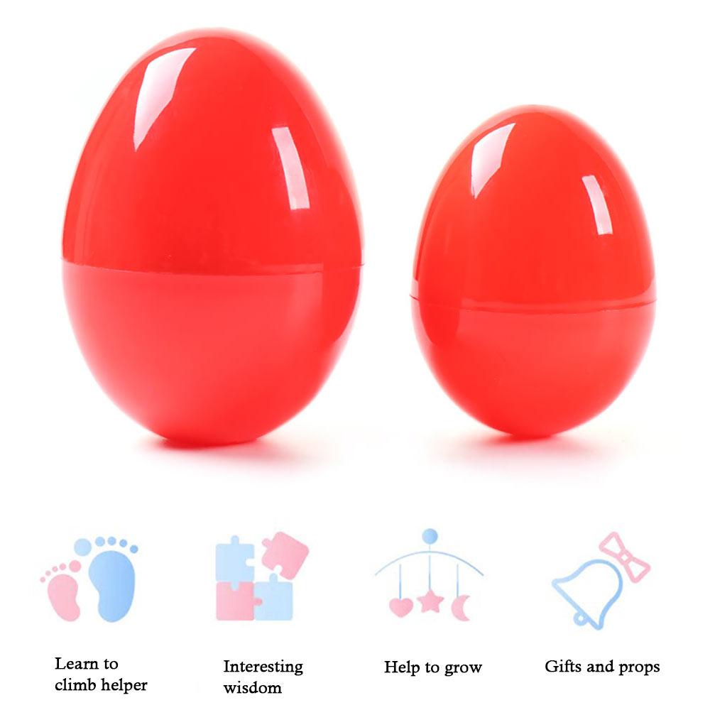 1pcs Games Crafts Hollow Decoration Add Treats Easter Eggs Plastic Fillable Egg Party Decor