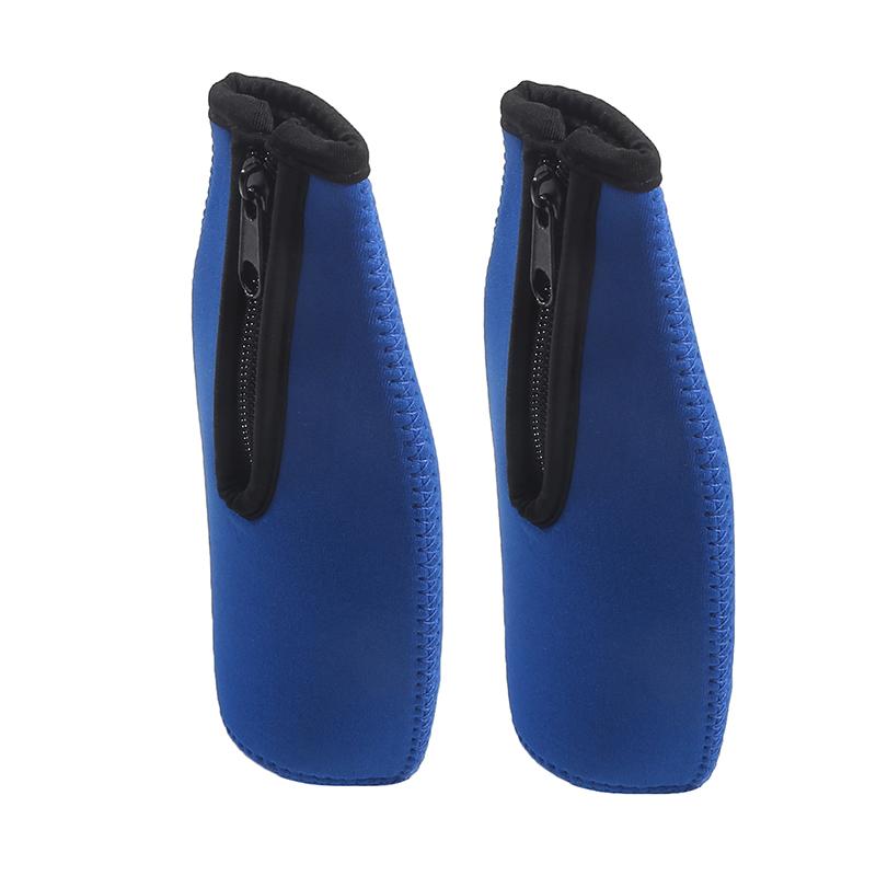 2 шт., термоизоляционный чехол для пивной бутылки, сохраняющий напиток холодным, застегивающийся на молнию, чехол для бутылки, чехол для охладителя пивной бутылки