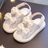 Girls Sandals Bow Knot Sweet Soft Children's Beach Shoes Kids Summer Floral Sandals Princess Fashion Cute High Quality