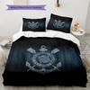 SC Corinthians Paulista Pattern Bedding Quilt Set  Home Decoration  Gift (1 * duvet cover + 2 * pillowcase  without core)
