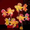 Chinese Traditional Handheld Fish Lantern 3D Luminous Goldfish Light  Celebration