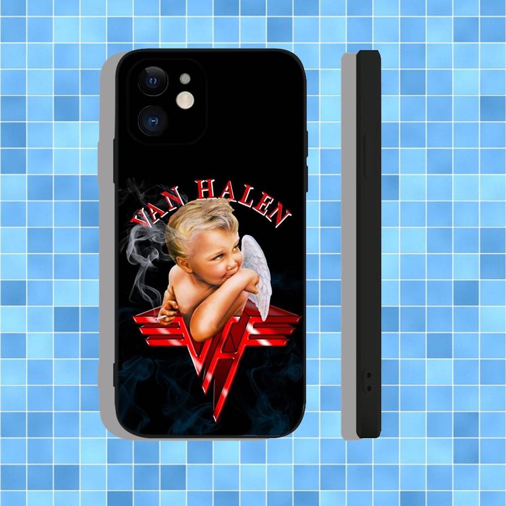 Чехол для телефона V-Van Halen 5150 Для iPhone 17,16,15,14,13,12,11,Pro,Max,Plus,Air,X,XS,XR,SE,8,7,Mini,Мягкий Черный Чехол