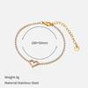 Diamond Inlaid Minimalist Stainless Steel Bracelet For Women Luxury Premium 18K Gold Tarnish Free Titanium Steel Jewelry
