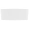 VidaXL Round Luxury Washbasin Countertop Toilet Sink Hand Basin Bathroom Cloakroom Kitchen Home Interior White 147009