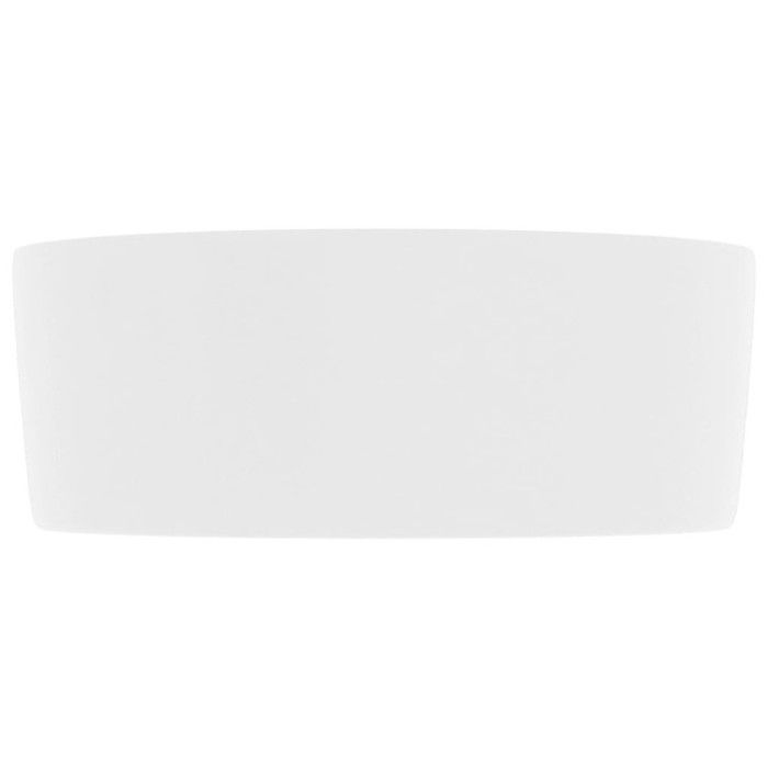 VidaXL Round Luxury Washbasin Countertop Toilet Sink Hand Basin Bathroom Cloakroom Kitchen Home Interior White 147009