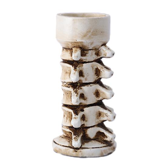 Подсвечник на Хэллоуин из смолы в виде скелета, руки, черепа, хребта, подсвечника, держателя для чайных свечей