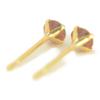 K18 Natural Garnet Earrings [Sold As a Pair for Both Ears] Garnet Earrings Yellow Gold Earrings K18 K18 K18YG K18yg 18k Yokomountain
