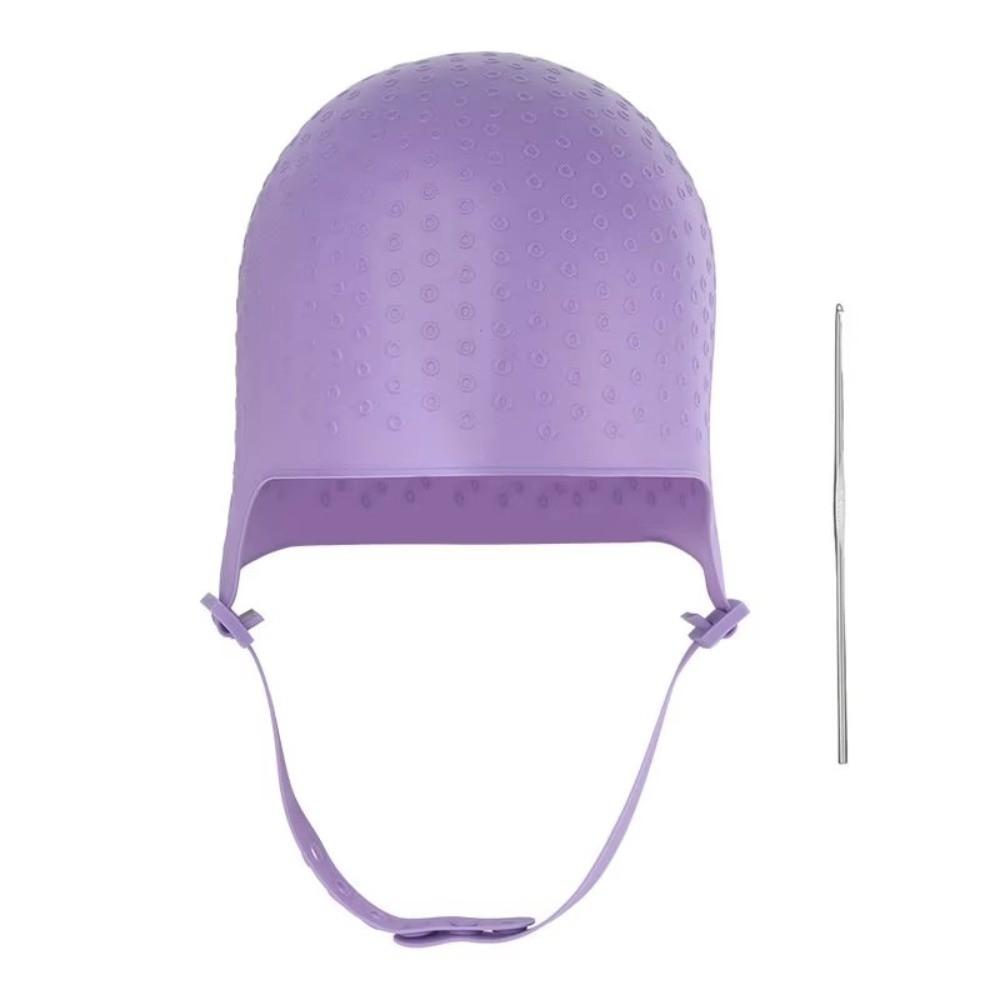 Detachable Strap Hair Highlight Cap Adjustable Hair Dyeing Kit Hair Bleach Cap Hair Colouring Tool
