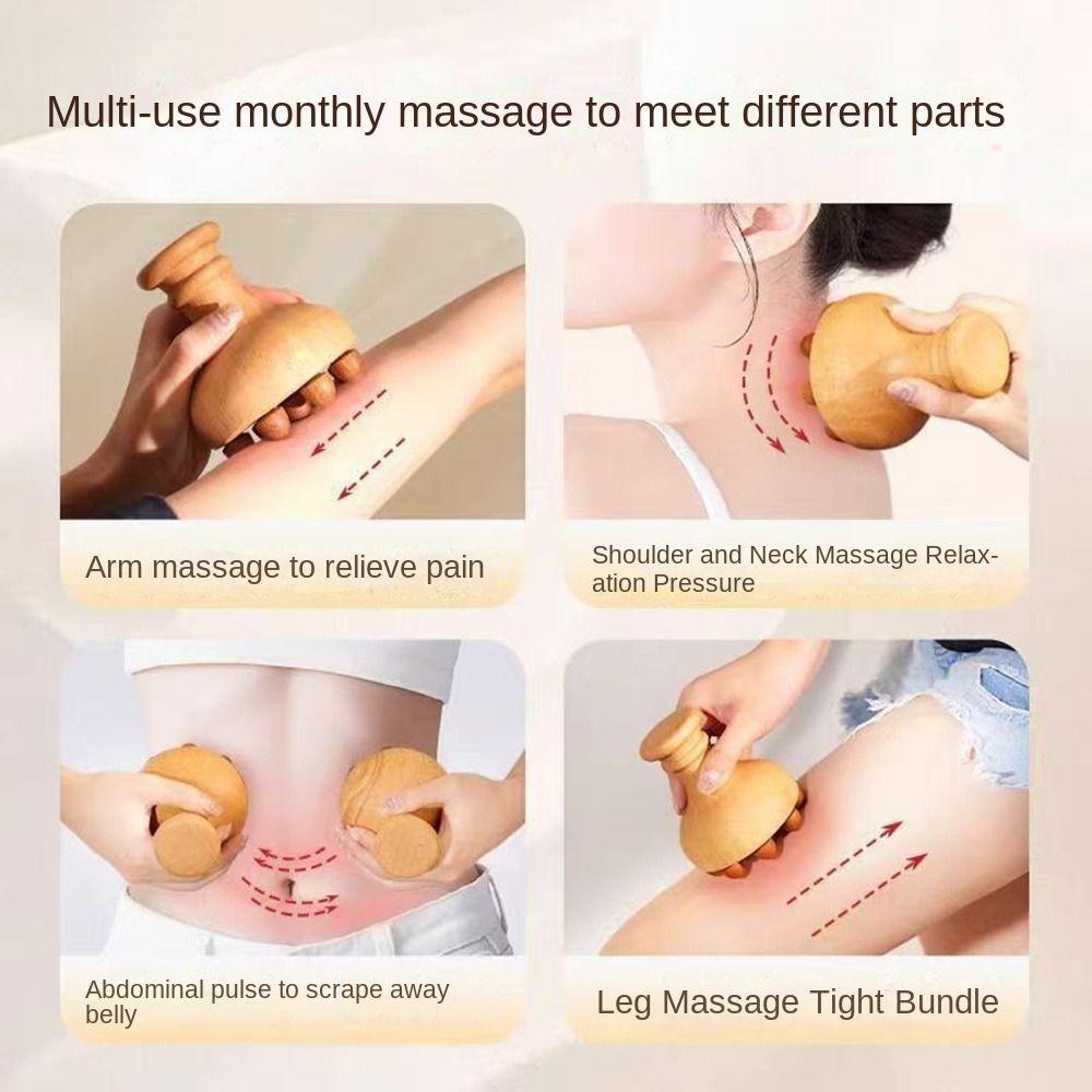 Устранение локального жира Деревянный Гриб Массажер Антицеллюлитный Акупунктурный Меридиан Щетка Женщины/Мужчины