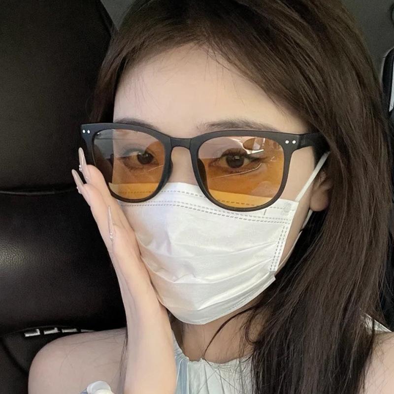 Folded Polarized Sunglasses New Women Fashion Light Sunglasses Small Frame Round Driving Retro Outdoor Glasses UV400