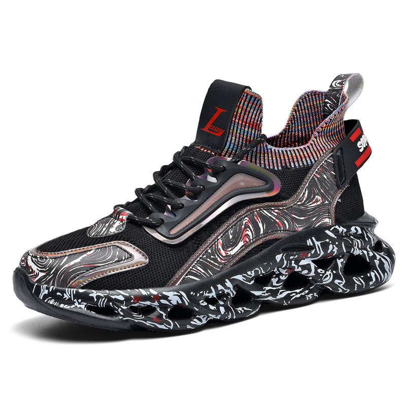 Men's Sneakers Running Shoes Breathable Outdoor Walking Sports Shoes Lightweight for Men Comfortable Athletic Training Footwear