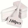 100 шт. прочных Т-образных садовых этикеток - погодоустойчивые пластиковые маркеры для растений для внутренних и наружных садов, питомников, ферм