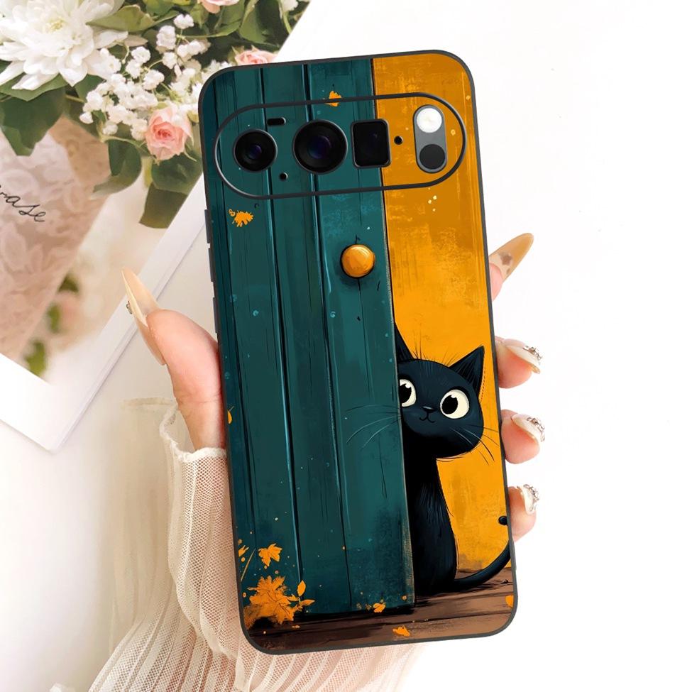 Case For Google Pixel 10 Pro XL Cover Silicone Cute Cat Fashion Butterfly Funny Painted Casing G45RY GUL82 GYPW4