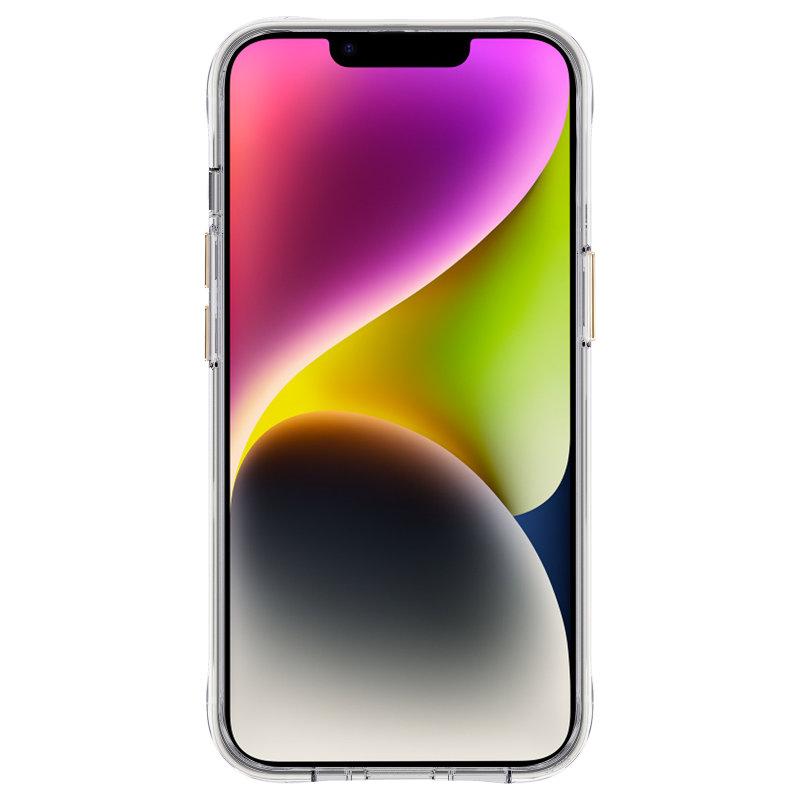 Rifle Paper Clear Magsafe - Etui Iphone 14 / Iphone 13 Zdobione Złotem (Rose Garden)