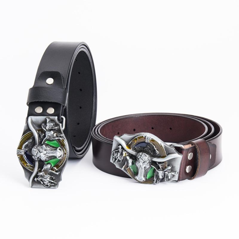 Ремень мужской литературный, однотонный, для среднего возраста, деловой, повседневный, с гладкой пряжкой, простой, персонализированный ремень