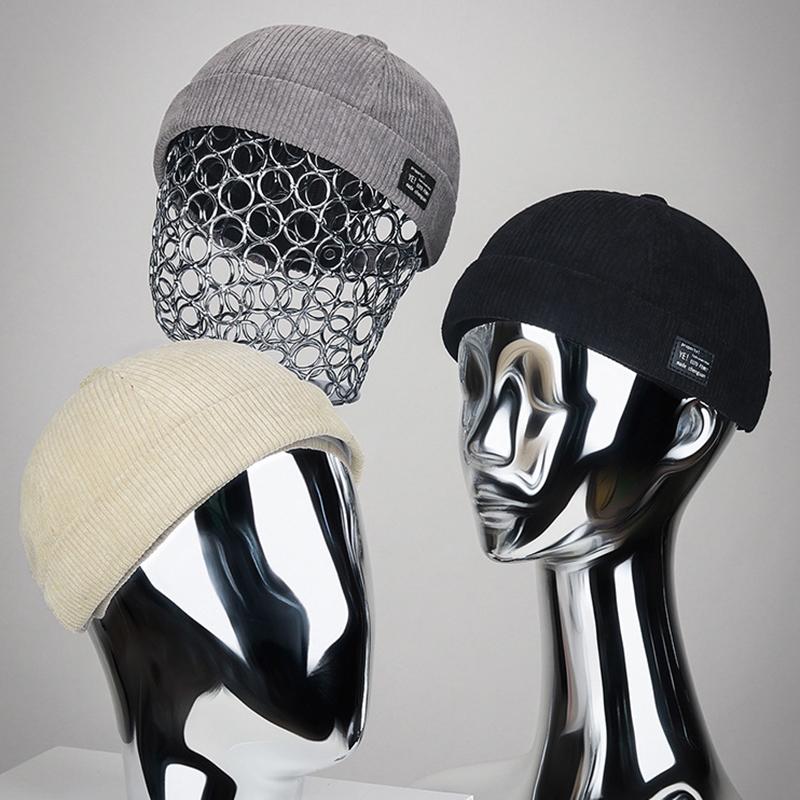 Однотонная винтажная мужская регулируемая кепка Landlord Docker, многоцелевая шапка-бини для улицы, шляпа-купол, хип-хоп-шляпы