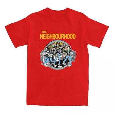 Хлопковая футболка Neighborhood NBHD с принтом группы, высокого качества, женская/мужская, повседневная футболка с коротким рукавом, мужская
