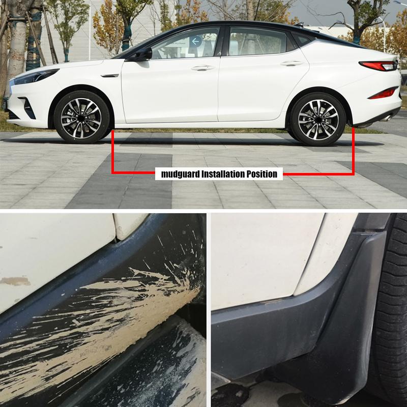 TONLINKER Car Mudguard For JAC J7 2022 2023 Front Rear Mud Flaps Mudguards Splash Guards Fender Mudflaps