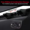 For Tesla Cybertruck 2024 Car Equipment 4 Hooks 2 D-rings 1 Opener Black Aluminum Rear Bucket Pull Ring Track Accessories Set