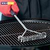 Barbecue Grill BBQ Brush Clean Tool Grill Accessories Stainless Steel Bristles Non-stick Cleaning Brushes Barbecue Accessories