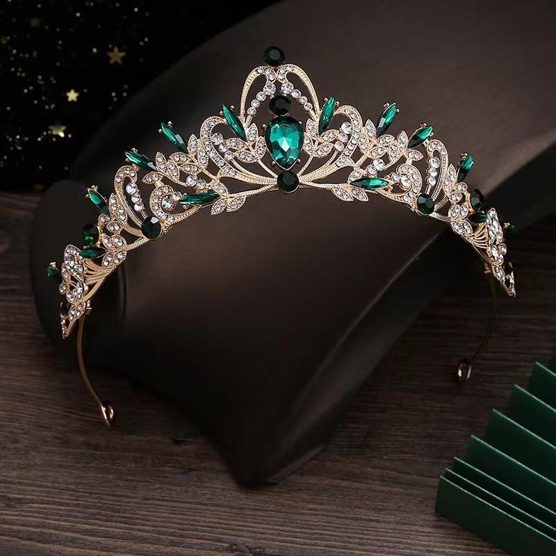 Bridal Accessories Wedding Dress Style Headwear Birthday Party Crown Headband Black High-end Performance Hair Accessories Crown