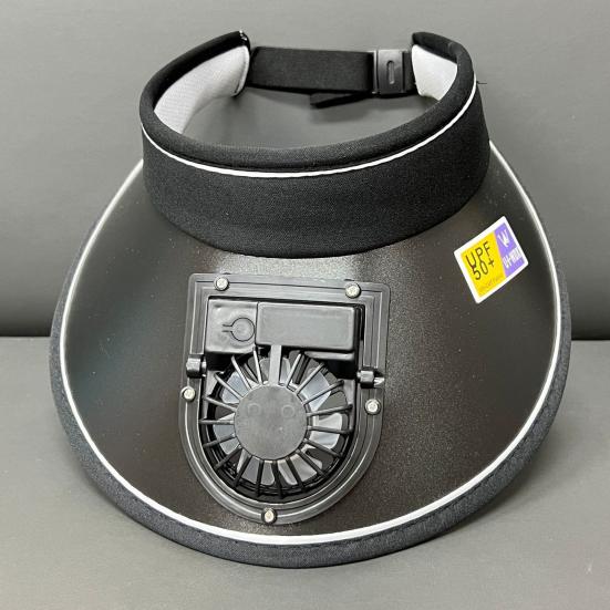 Шляпа с вентилятором, 3 скорости, регулируемый угол наклона вентилятора, уличная шляпа, перезаряжаемый маленький вентилятор, полый цилиндр с большими полями, анти-УФ-дорожная шляпа