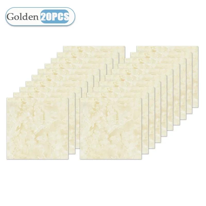 10/20/40PCS 30x30cm Self Adhesive Wallpaper Waterproof Tile Stickers FloorSticker for Kitchen Bathroom Ins Style Home Decor