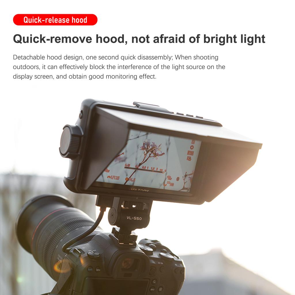 Viltrox DC-550 Pro 5,5-дюймовый портативный монитор 4K HD-видео 1200 нит 1920*1080 пикселей 3 типа питания