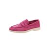 Shoes Women Round Toe Loafers With Fur Casual Female Sneakers 2025 Moccasin New Slip-on Leisure Lace-Up Flock Sewing Soli