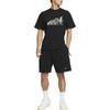 Nike Свободная футболка с коротким рукавом с геометрическим узором, мужские топы, черные FN4255-010