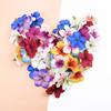 30/50 шт. Разноцветные искусственные цветы Сделай сам Скрапбуки Конфетная коробка Праздничный венок Ремесло Домашние свадебные украшения Искусственный шелк Вишня