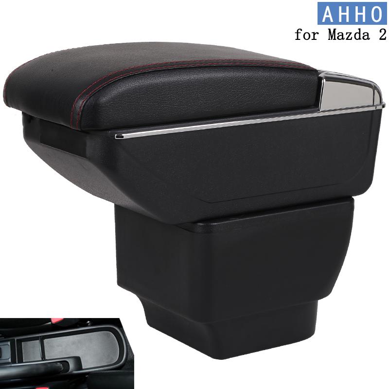 Для Mazda 2 подлокотник универсальный автомобильный центральный подлокотник ящик для хранения подстаканник аксессуары для модификации