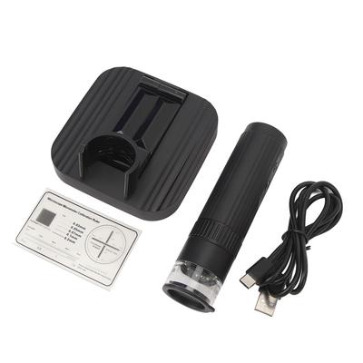 Цифровой микроскоп USB 50‑1000X с утяжеленной стойкой, 8 светодиодных заполняющих огней, 2 МП, 3 уровня яркости, USB